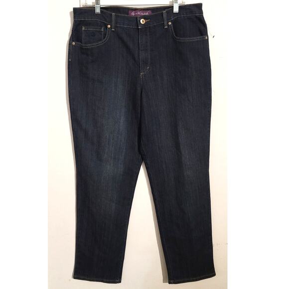 Gloria Vanderbilt Amanda Classic Tapered Jeans Preston Wash Missy 16 Average NEW - Picture 2 of 12